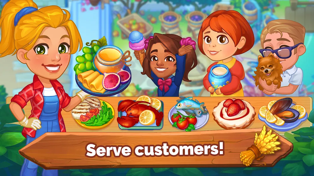 Farming Fever - Cooking game [MOD: безлимитные деньги и ресурсы] на Андроид — скриншот 1
