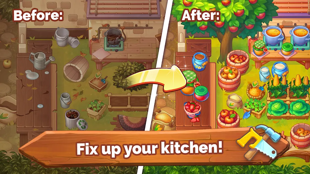 Farming Fever - Cooking game [MOD: безлимитные деньги и ресурсы] на Андроид — скриншот 2