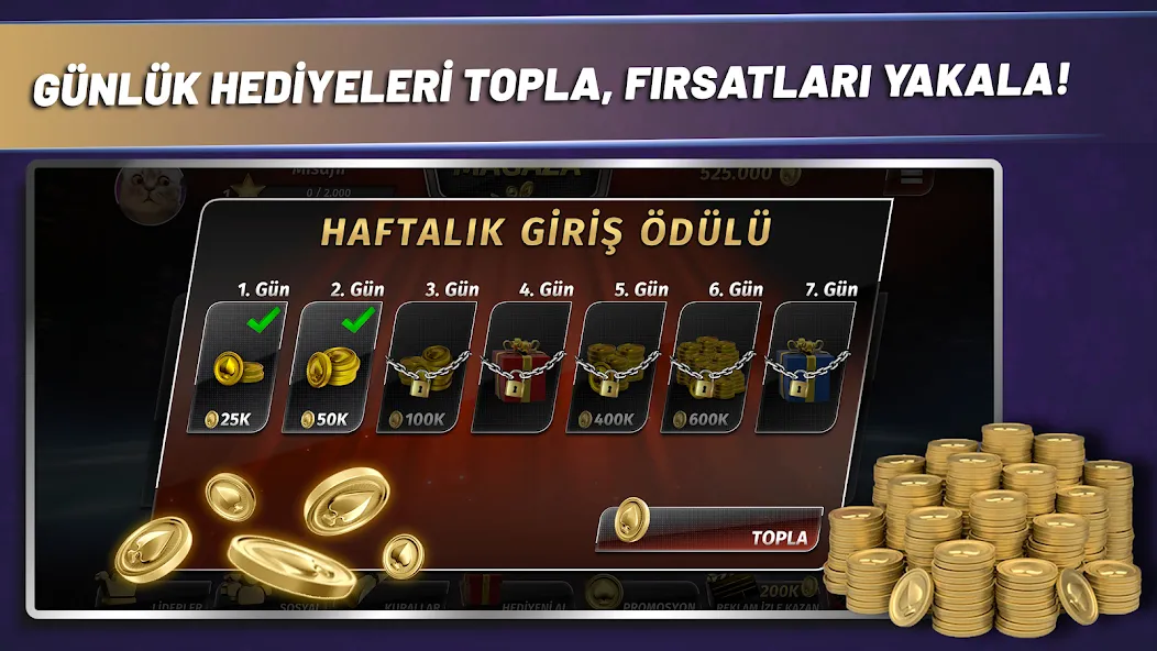 Çanak Batak [MOD: безлимитные фишки и подсказки] — Скачать бесплатно (APK) — скриншот 2