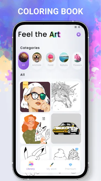 Скачать Paint by numbers - Color book [MOD: открыты все раскраски] на телефон — скриншот 1
