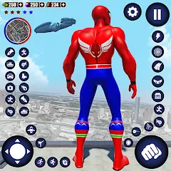 Взломанная Flying Superhero Robot Games [MOD: безлимитные деньги и полёт без ограничений] на Андроид