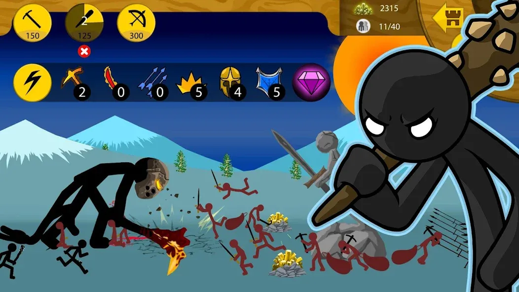 Скачать Stick War: Legacy [MOD: безлимитные деньги и алмазы] — скриншот 5