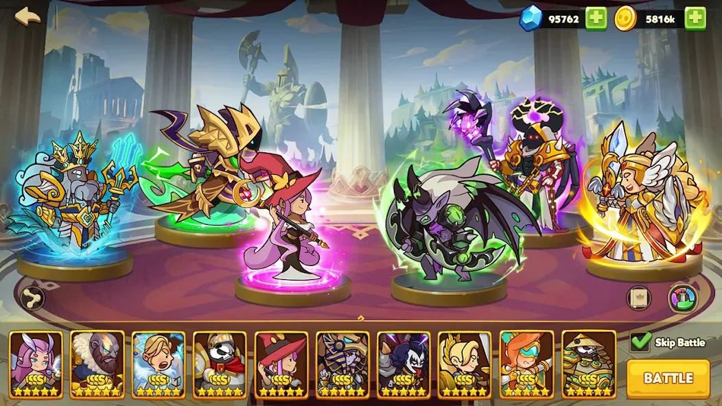 Скачать Max Heroes : Casual Idle RPG [MOD: безлимитные деньги и премиум-герои] — скриншот 4