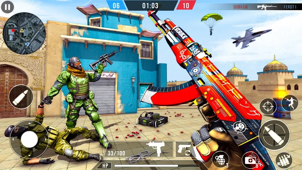 Скачать FPS Commando Terrorist Strike [MOD: безлимитные патроны и усиленный урон] — скриншот 3