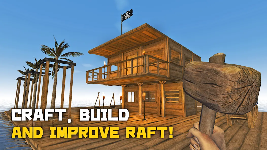 Survival & Craft: Multiplayer [MOD: много ресурсов и бессмертие] — Скачать бесплатно (APK) — скриншот 1