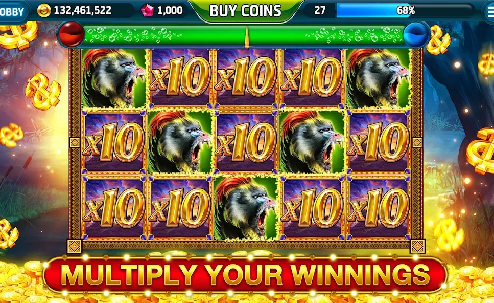 Ape Slots: Vegas Casino Deluxe [MOD: безлимитные монеты и джекпоты] последняя версия — скриншот 4