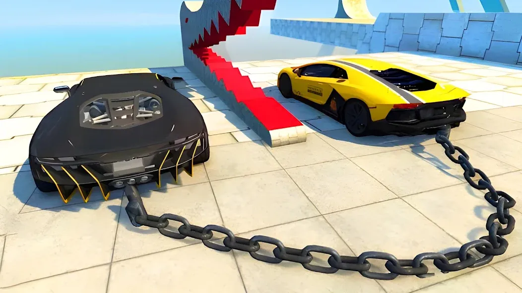 Скачать Stunt Car Crash [MOD: безлимитные деньги и открыты все машины] — скриншот 2