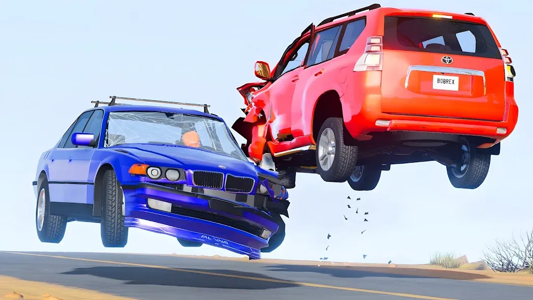 Скачать Stunt Car Crash [MOD: безлимитные деньги и открыты все машины] — скриншот 3