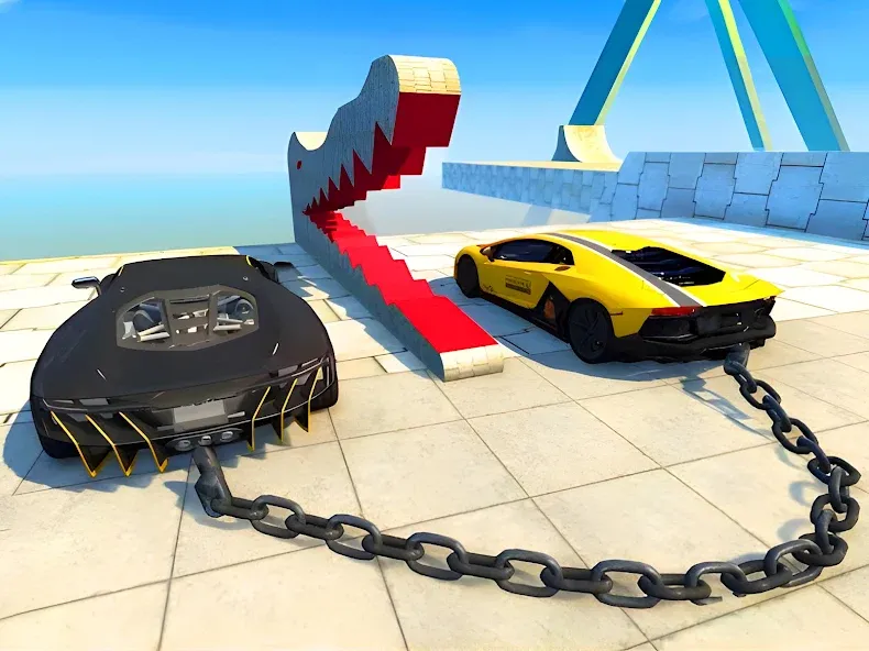Скачать Stunt Car Crash [MOD: безлимитные деньги и открыты все машины] — скриншот 5