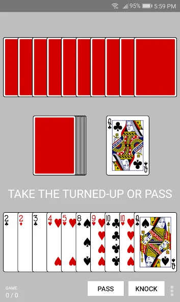 Скачать взлом Gin Rummy [MOD: безлимитные монеты и подсказки] — скриншот 2