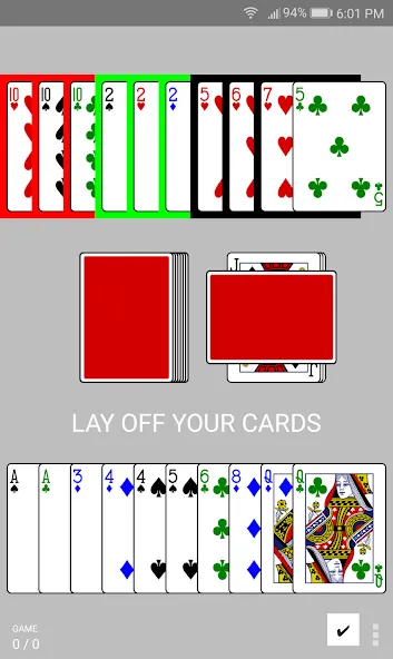 Скачать взлом Gin Rummy [MOD: безлимитные монеты и подсказки] — скриншот 3