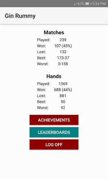 Скачать взлом Gin Rummy [MOD: безлимитные монеты и подсказки] — скриншот 4