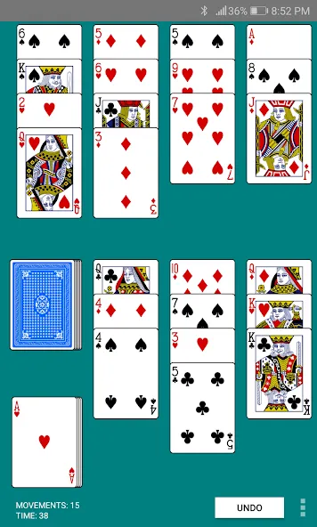 Скачать Golf Solitaire [MOD: без рекламы и бесконечные подсказки] на телефон — скриншот 2