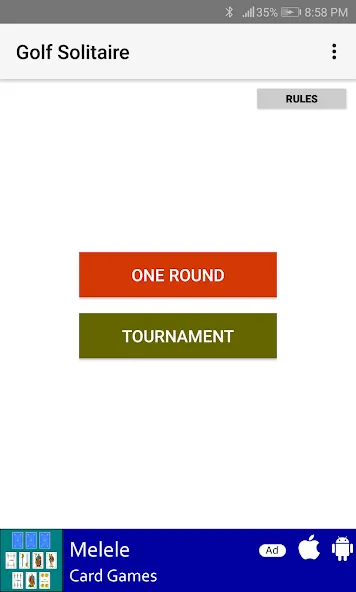 Скачать Golf Solitaire [MOD: без рекламы и бесконечные подсказки] на телефон — скриншот 3