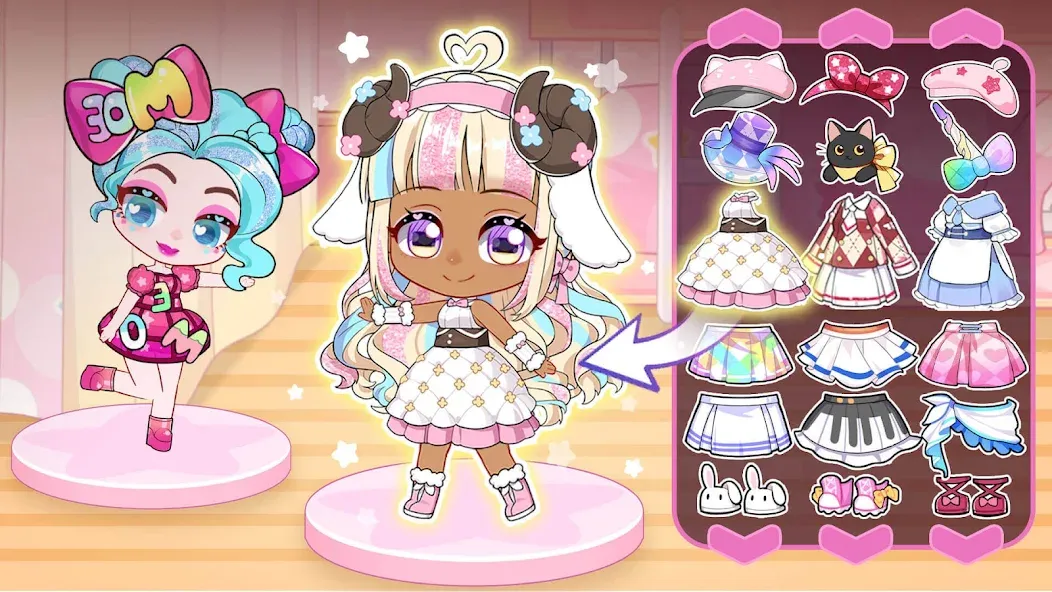 Chibi Doll: My School [MOD: разблокированы все наряды и локации] (Бесплатно / APK) — скриншот 2
