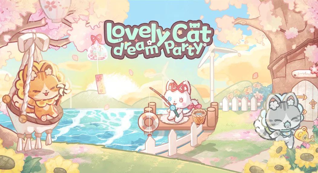Lovely cat dream party [MOD: много монет и все уровни] на Андроид — скриншот 5