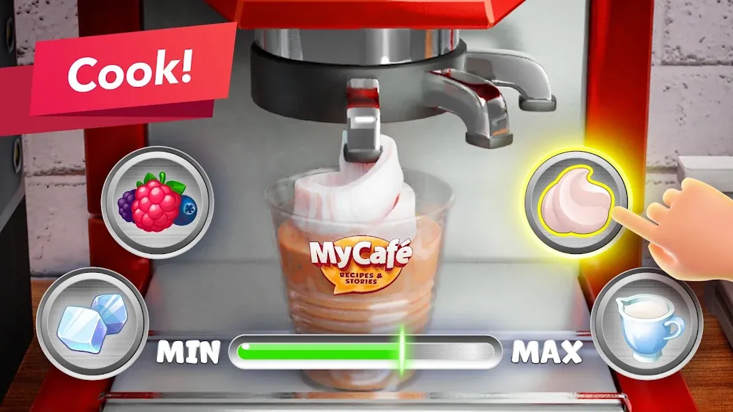 Взломанная My Cafe — Restaurant Game [MOD: безлимитные монеты и алмазы] на Андроид — скриншот 2