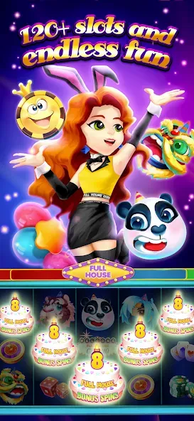 Full House Casino - Slots Game [MOD: безлимитные монеты и бесплатные вращения] (Бесплатно / APK) — скриншот 4