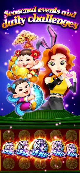 Full House Casino - Slots Game [MOD: безлимитные монеты и бесплатные вращения] (Бесплатно / APK) — скриншот 5