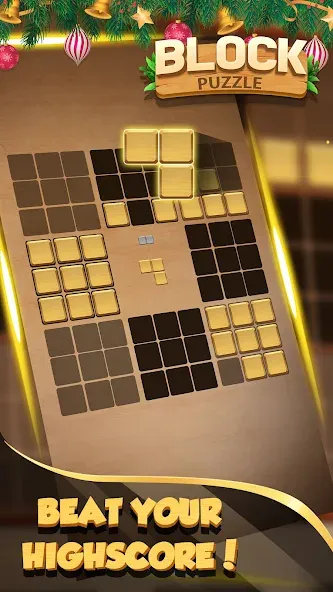 Wood Block Puzzle - Wood crush [MOD: без рекламы и бесконечные подсказки] — Скачать бесплатно (APK) — скриншот 2