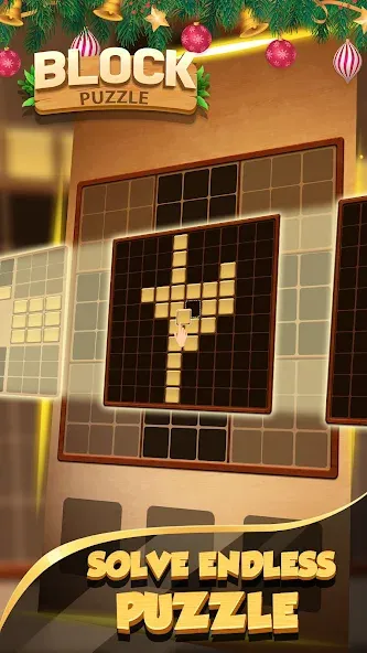 Wood Block Puzzle - Wood crush [MOD: без рекламы и бесконечные подсказки] — Скачать бесплатно (APK) — скриншот 3
