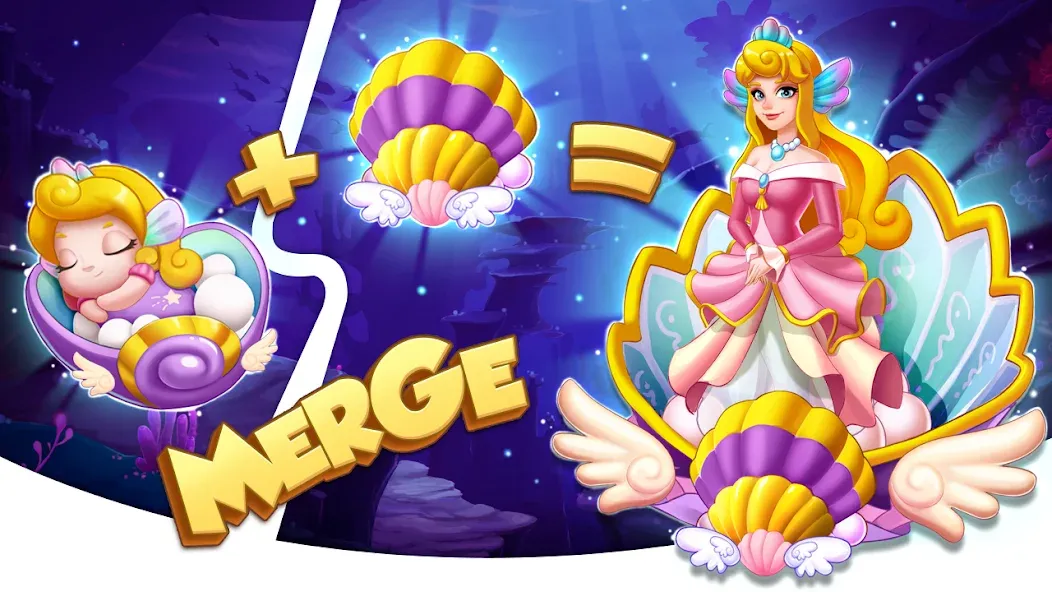 Скачать Merge Seatopia:Merge 3 Puzzles [MOD: безлимитные деньги и ресурсы] — скриншот 5
