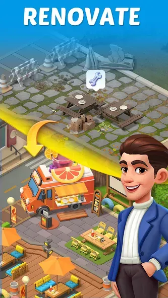 Merge Cooking:Theme Restaurant [MOD: безлимитные монеты и все рецепты] — Скачать бесплатно (APK) — скриншот 5