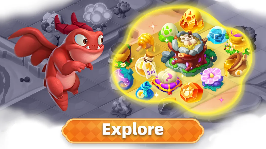 Merge Legends: Dragon Island [MOD: безлимитные ресурсы и открыты драконы] последняя версия — скриншот 5
