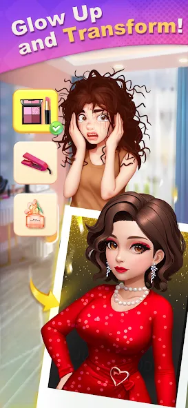Merge Lover: Story & Makeover [MOD: безлимитные деньги и энергия] последняя версия — скриншот 2