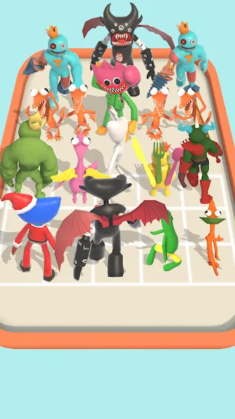 Merge Monster Squad [MOD: безлимитные монеты и усиленные монстры] на Андроид — скриншот 5