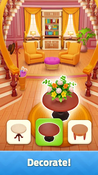 Скачать Mergedom: Home Design [MOD: безлимитные деньги и энергия] — скриншот 4