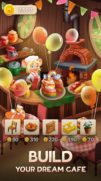 Скачать взлом Merge Inn - Cafe Merge Game [MOD: много денег и энергии] — скриншот 1