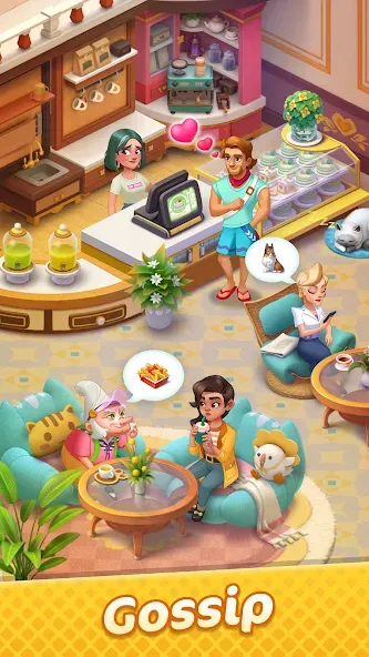 Скачать Gossip Harbor®: Merge & Story [MOD: безлимитные монеты и энергия] — скриншот 1