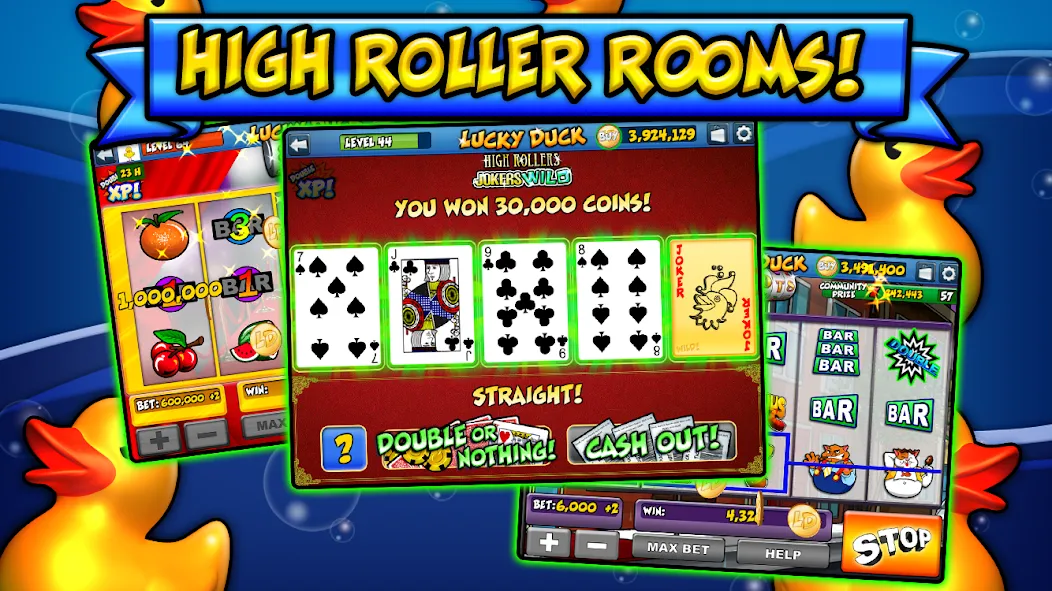 Lucky Duck Slots [MOD: безлимитные монеты и бонусы] на Андроид — скриншот 5