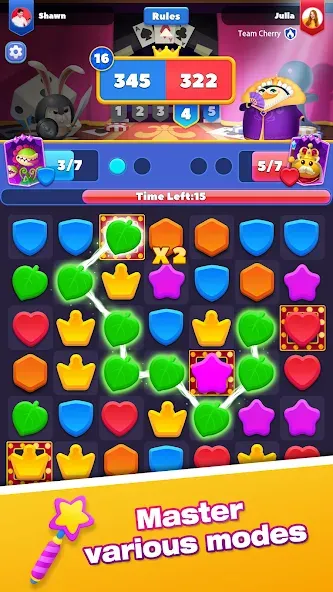 Взломанная Match Brawl [MOD: много монет и усиленные бонусы] на Андроид — скриншот 4