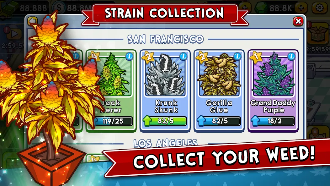 Weed Inc: Idle Tycoon [MOD: безлимитные деньги и все открыто] — Скачать бесплатно (APK) — скриншот 2