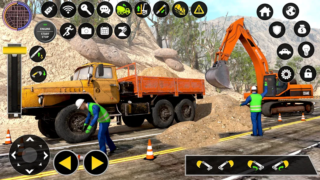 Скачать взлом Construction Excavator Game 3D [MOD: безлимитные деньги и техника открыта] — скриншот 2