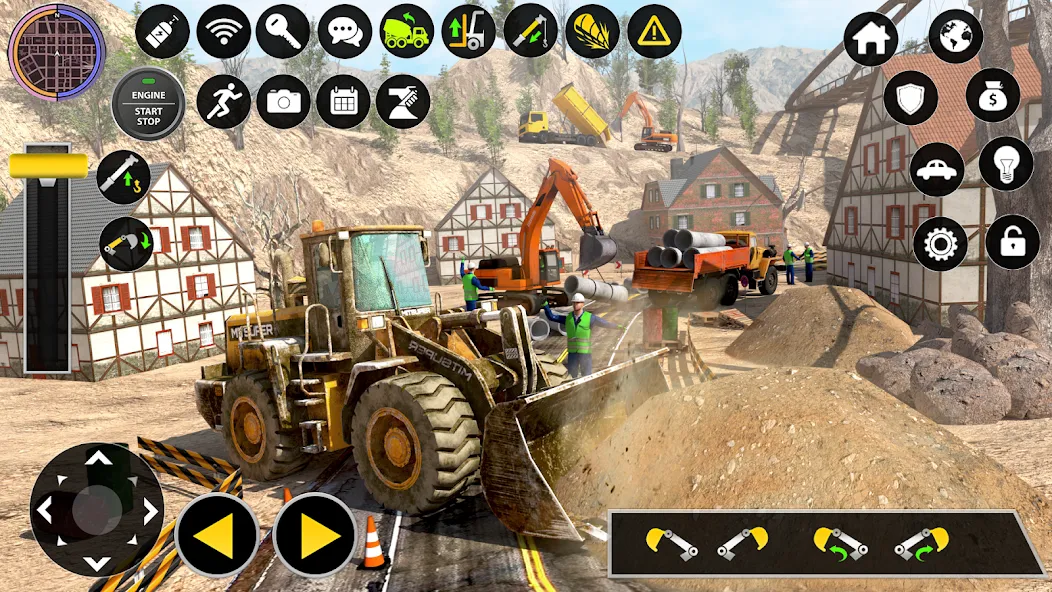 Скачать взлом Construction Excavator Game 3D [MOD: безлимитные деньги и техника открыта] — скриншот 3
