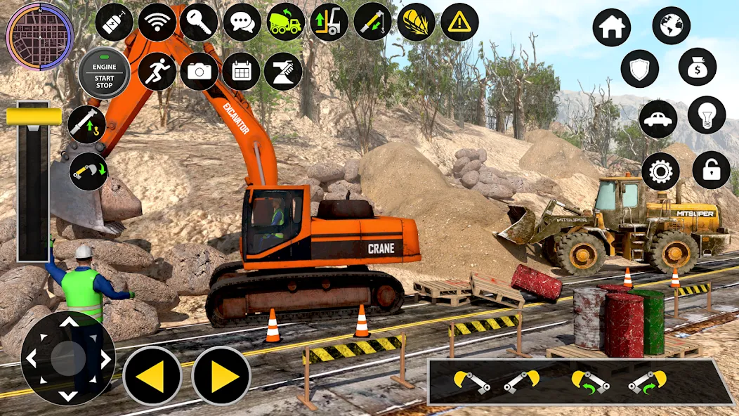 Скачать взлом Construction Excavator Game 3D [MOD: безлимитные деньги и техника открыта] — скриншот 4