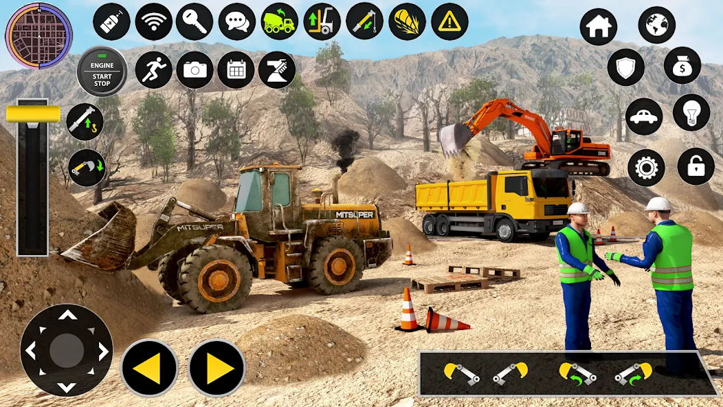 Скачать взлом Construction Excavator Game 3D [MOD: безлимитные деньги и техника открыта] — скриншот 5