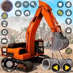 Скачать взлом Construction Excavator Game 3D [MOD: безлимитные деньги и техника открыта]
