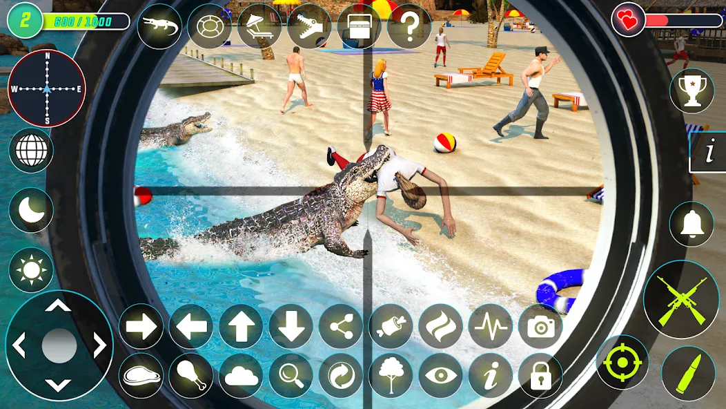 Crocodile Hunting Animal Games [MOD: безлимитные деньги и патроны] на Андроид — скриншот 4