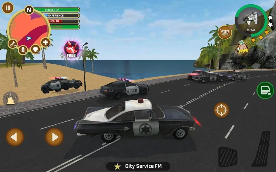 Скачать Miami Crime Police [MOD: безлимитные деньги и оружие] — скриншот 3