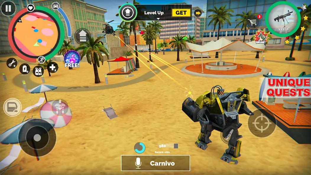 Vegas Crime Simulator [MOD: безлимитные деньги и оружие] (Бесплатно / APK) — скриншот 5