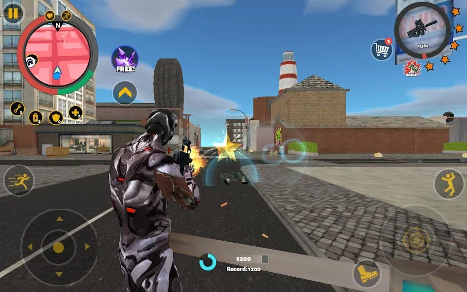 Скачать Rope Hero 3 [MOD: безлимитные деньги и усиленный герой] — скриншот 3