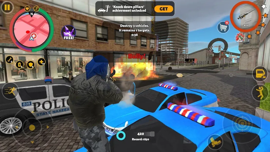 Скачать Rope Hero 3 [MOD: безлимитные деньги и усиленный герой] — скриншот 5