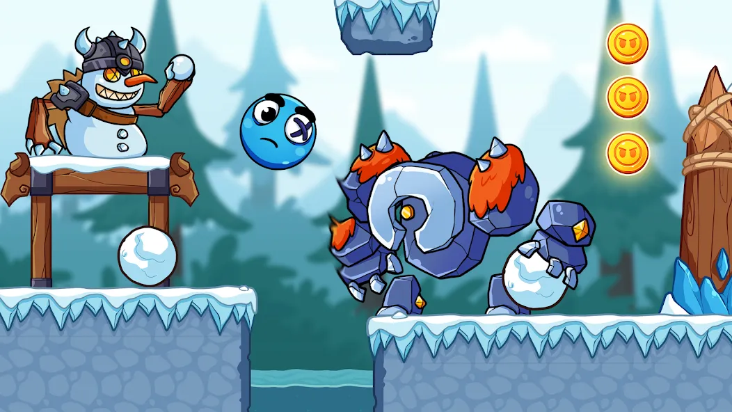 Ball V - Red Boss Challenge [MOD: бесконечные жизни и разблокированы уровни] (Бесплатно / APK) — скриншот 4