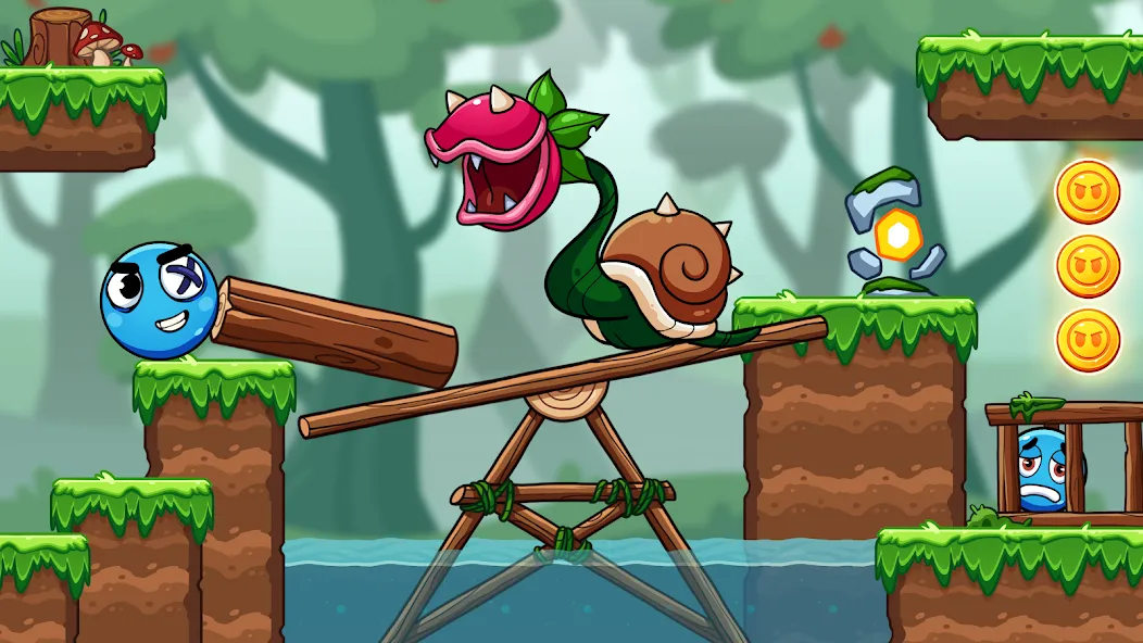Ball V - Red Boss Challenge [MOD: бесконечные жизни и разблокированы уровни] (Бесплатно / APK) — скриншот 5