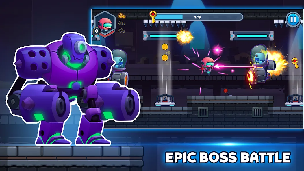 Metal Gun - Cyber Soldier [MOD: безлимитные деньги и оружие] (Бесплатно / APK) — скриншот 4