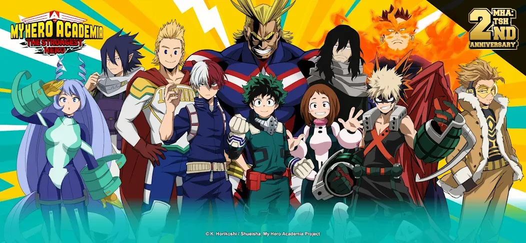 MHA:The Strongest Hero [MOD: безлимитные деньги и мощные герои] (Бесплатно / APK) — скриншот 1